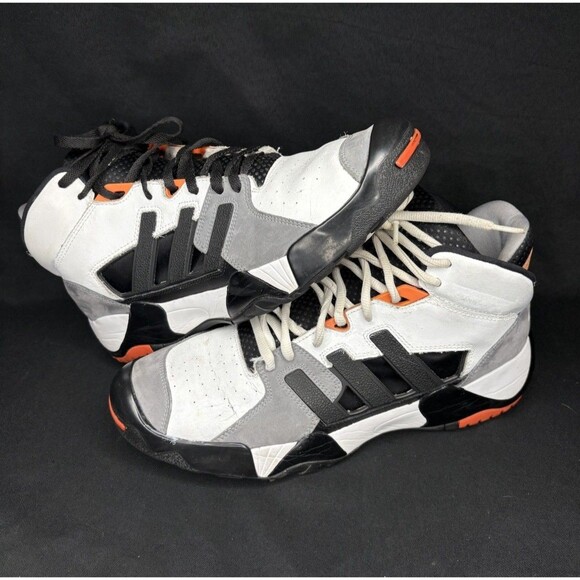 ULTRA RARE Adidas Originals Streetball 2 Shoes White/Black Mens Size US13 D74407 main image 6